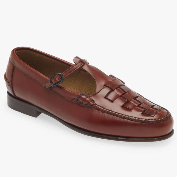 Hereu Maqueda Woven T-Strap Loafers