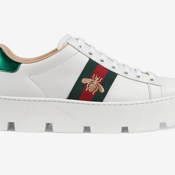 Gucci New Ace Platform Bee Sneakers