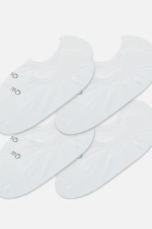 Quince Unisex Everyday Lightweight Cotton No-Show Socks (4-pack)