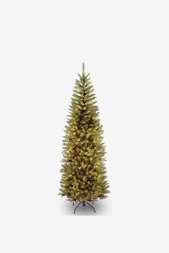 National Tree Company Pre-Lit Downswept Douglas Fir Artificial Christmas Tree, 6.5 ft