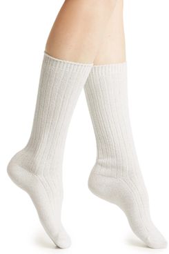 Nordstrom Ribbed Supersoft Slouch Crew Socks