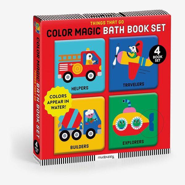 Mudpuppy Color Magic Bath Book Set: Things That Go