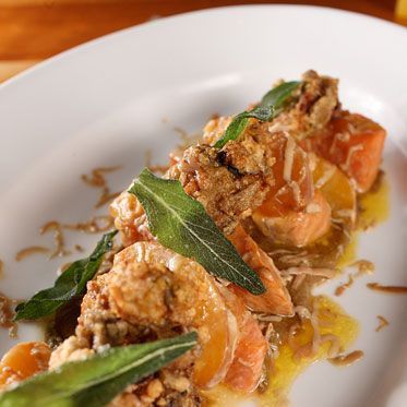 Oregon King salmon, smoked oysters, and foie gras