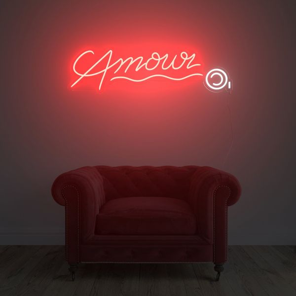 Yellow Pop Amour © LED Neon Sign by André Saraiva