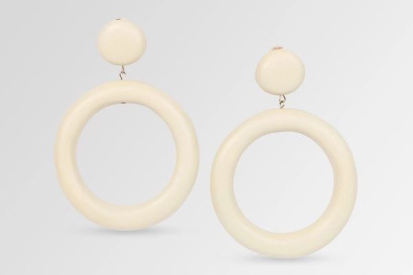 Dinosaur Designs Resin Large Circle Drop Earrings