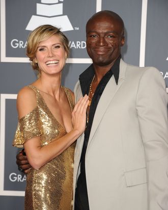 FILES - Picture taken on September 18, 2011 shows German model Heidi Klum and her husband singer Seal at the 63rd annual Primetime Emmy Awards at the Nokia Theatre at LA Live in downtown Los Angeles. German-born supermodel Heidi Klum confirmed on January 23, 2012 she was separating from her husband, British singer Seal, after seven years of marriage. AFP PHOTO / ROBYN BECK (Photo credit should read ROBYN BECK/AFP/Getty Images)