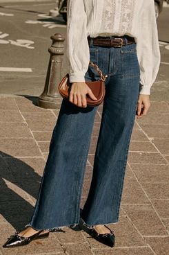 Petite Studio NYC Sevilla High Rise Wide Leg jeans