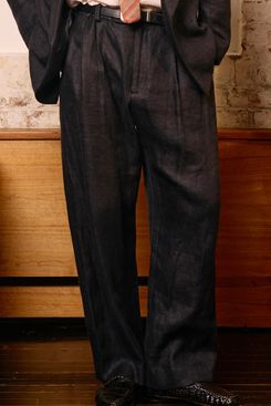Small Talk Heavy Linen Twill Trouser