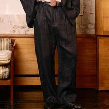 Small Talk Heavy Linen Twill Trouser