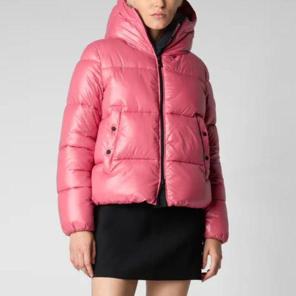 Save The Duck Animal Free Puffer Jacket Biddy in Bloom Pink