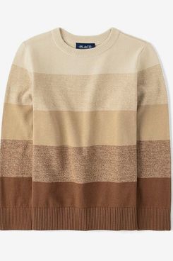 The Children’s Place Boys’ Long Sleeve Crew Neck Pullover Sweater