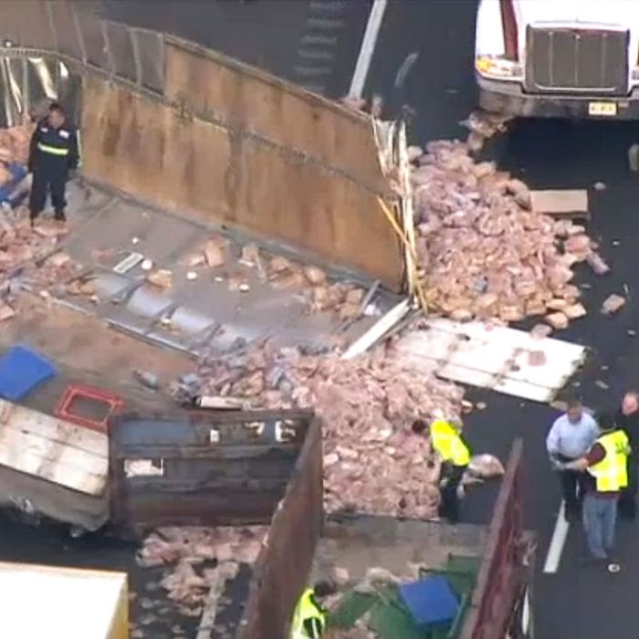 So, a Truck Hauling Deli Meat Crashed Into a Truck Full of Bread