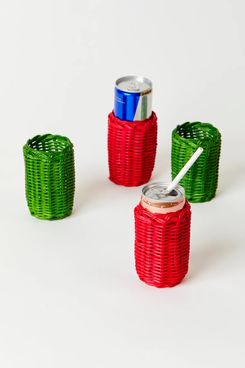 House and Parties Wicker Slim Can Cover