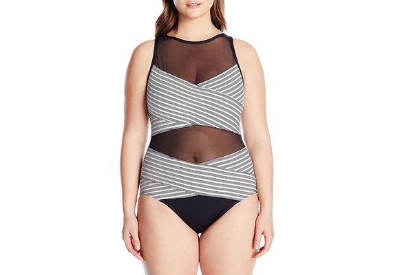 Anne Cole High Neck One Piece Swimsuit