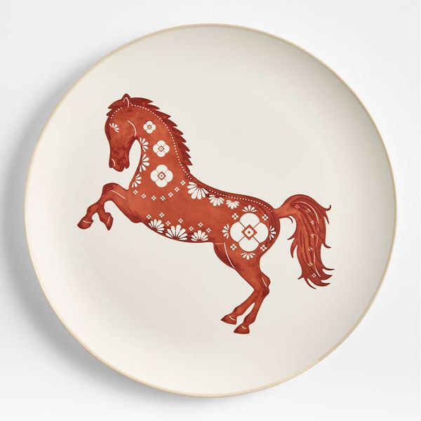 Crate & Barrel Year of the Horse Stoneware Platter