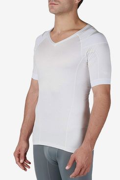 New INTELLISKIN Essential Tee V-Neck Posture Support T-Shirt w/ PostureCue 
