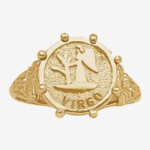 Popular Jewelry Vintage Virgo Zodiac Sign Lady Ring