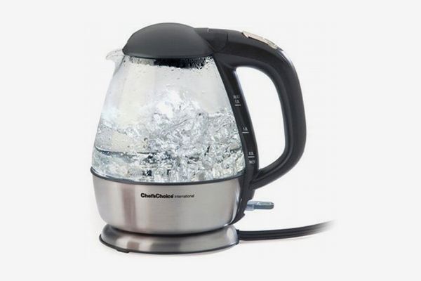 Chef’s Choice International Cordless Electric Glass Kettle in Brushed Stainless Steel