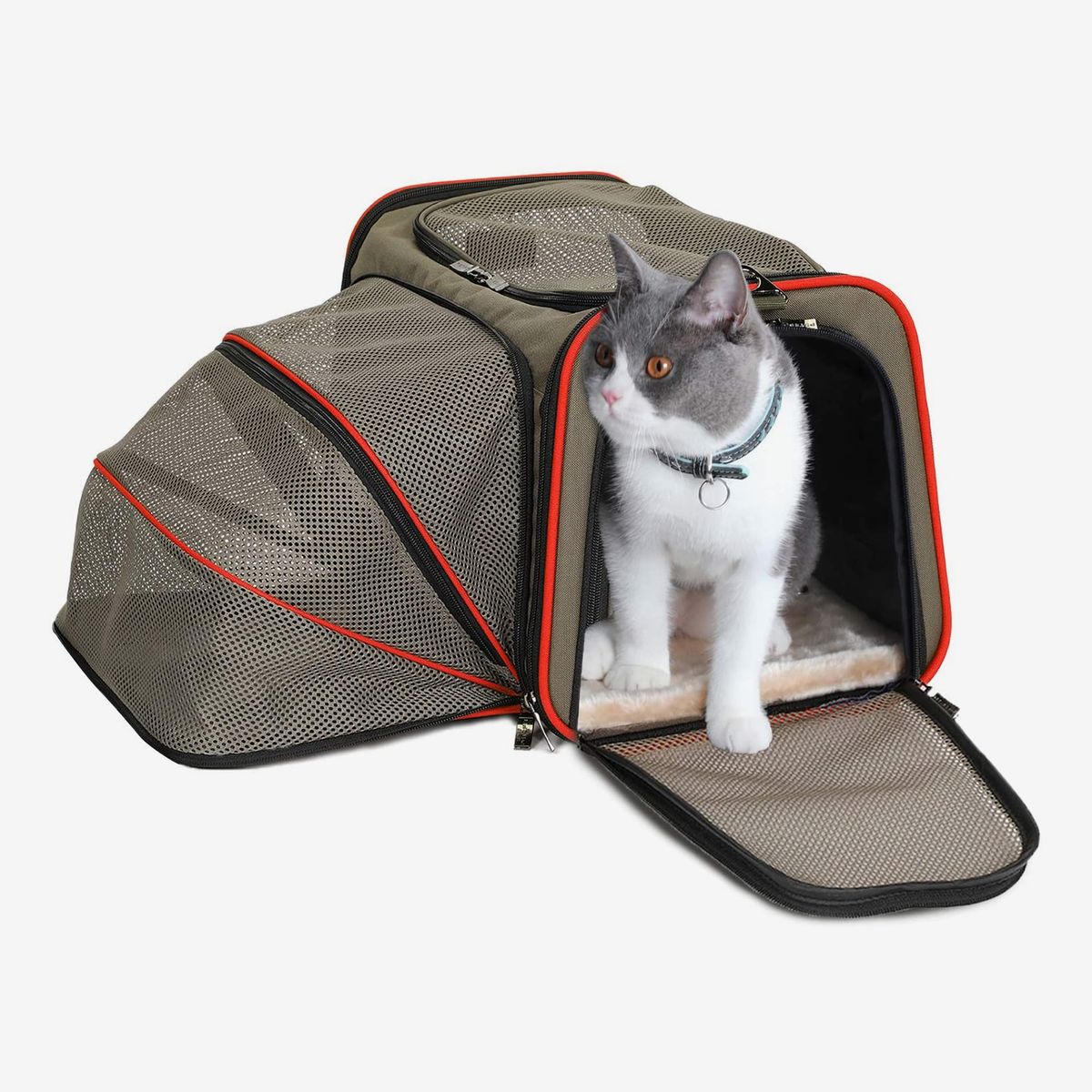 FERMAO Pet Carrier for Cats and Small Dogs Airline Approved Under The Seat Cat Travel Carrier 