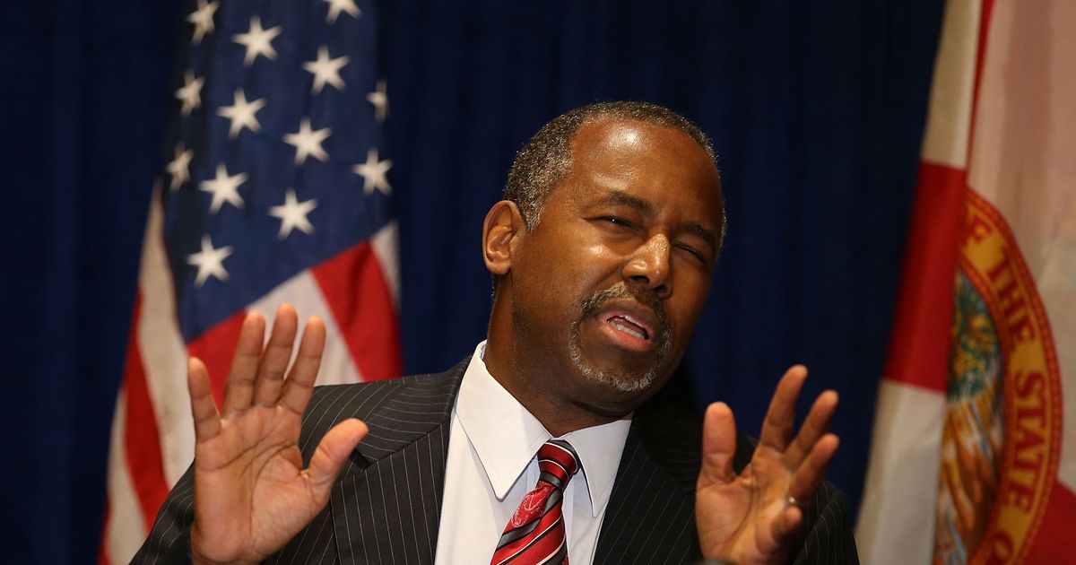 Ben Carson Is Outraged That the Media Is Taking Him Seriously