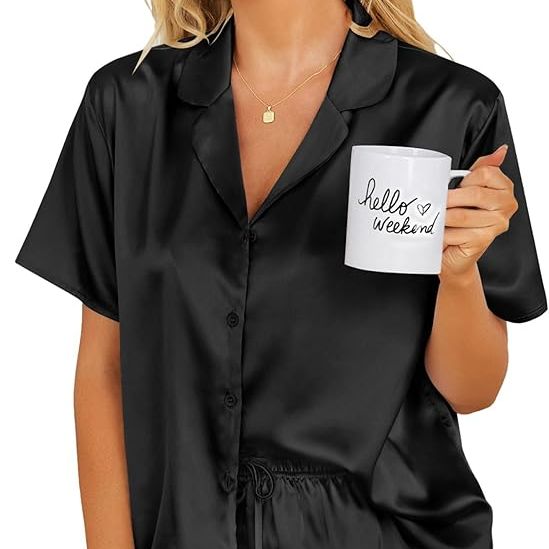 Ekouaer Womens Satin Pajamas