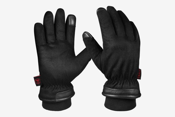 best mens black leather gloves