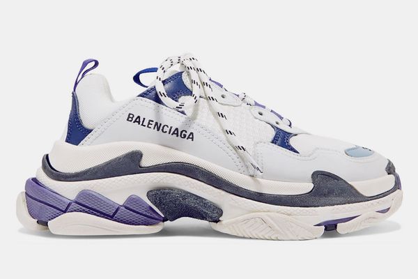 Balenciaga Triple S logo-embroidered leather, nubuck and mesh sneakers