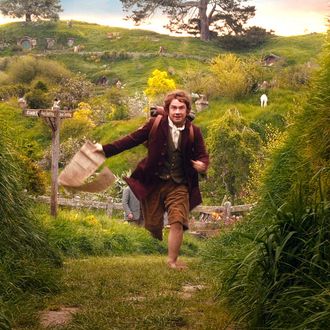 MARTIN FREEMAN as the Hobbit Bilbo Baggins in the fantasy adventure “THE HOBBIT: AN UNEXPECTED JOURNEY,” a production of New Line Cinema and Metro-Goldwyn-Mayer Pictures (MGM), released by Warner Bros. Pictures and MGM.