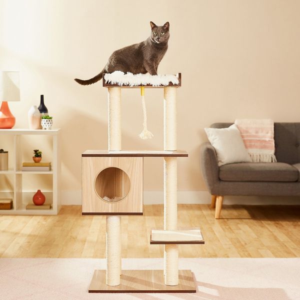 Frisco 47.5-Inch Modern Cat Tree and Condo