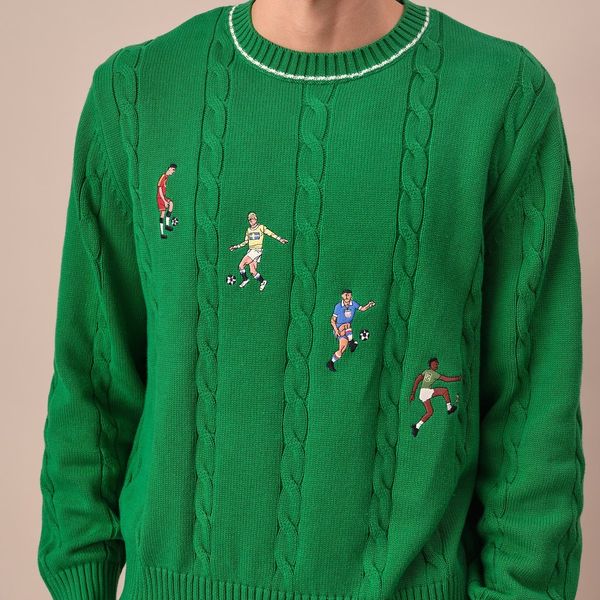 Rowing Blazers Cotton Soccer Player Sweater Green
