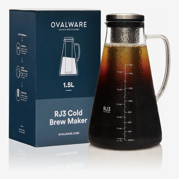 Ovalware RJ3 Cold Brew Maker and Tea Infuser (1.5 Liter)