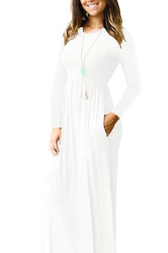 Viishow Long Sleeve Maxi Dress with Pockets