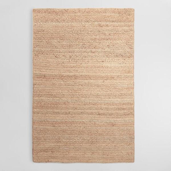 World Market Natural Chunky Braided Jute Flynn Area Rug