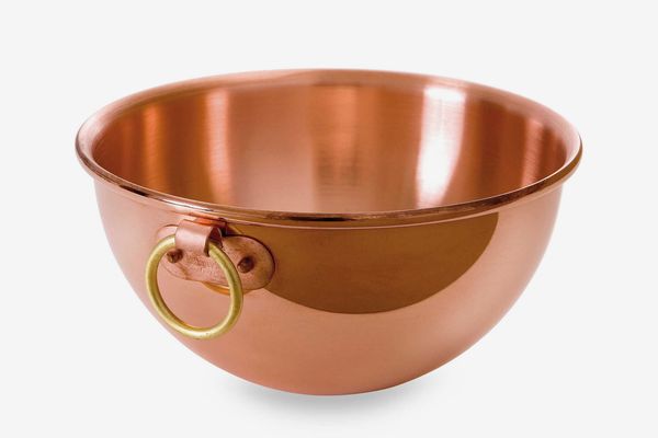 Mauviel M'passion Copper 4.9-Quart Beating Bowl with Ring