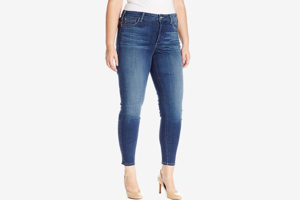 Plus Size Skinny Jeans With Ankle Boots - PLUS SIZE JEANS