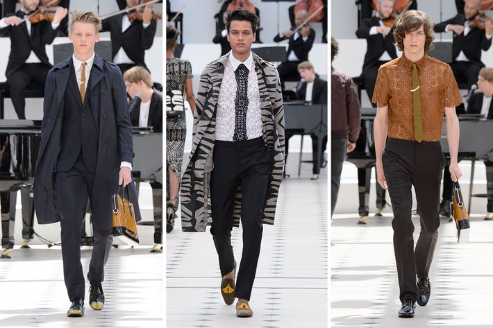 Burberry Showed Lace Officewear at Its Men's Show