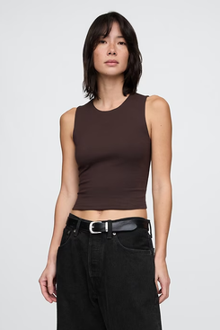 Gap CloseKnit Jersey Cropped Shell Tank Top