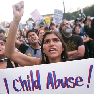 Detention center in McAllen, Texas.