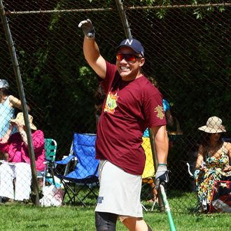 EAST HAMPTON, NY - AUGUST 20: Jim Leyritz attends the 63rd annual Hamptons' Artists & Writers charity softball game at Herrick Park on August 20, 2011 in East Hampton, New York. (Photo by Jeffrey Ufberg/Getty Images)