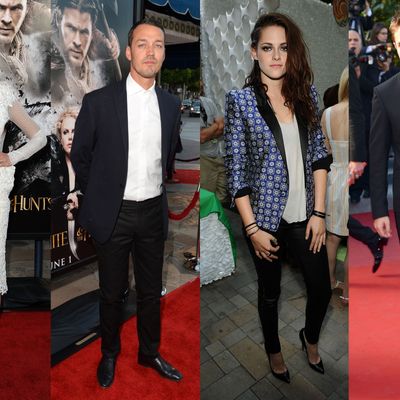 Love square: Liberty Ross, Rupert Sanders, Kristen Stewart, and Robert Pattinson.