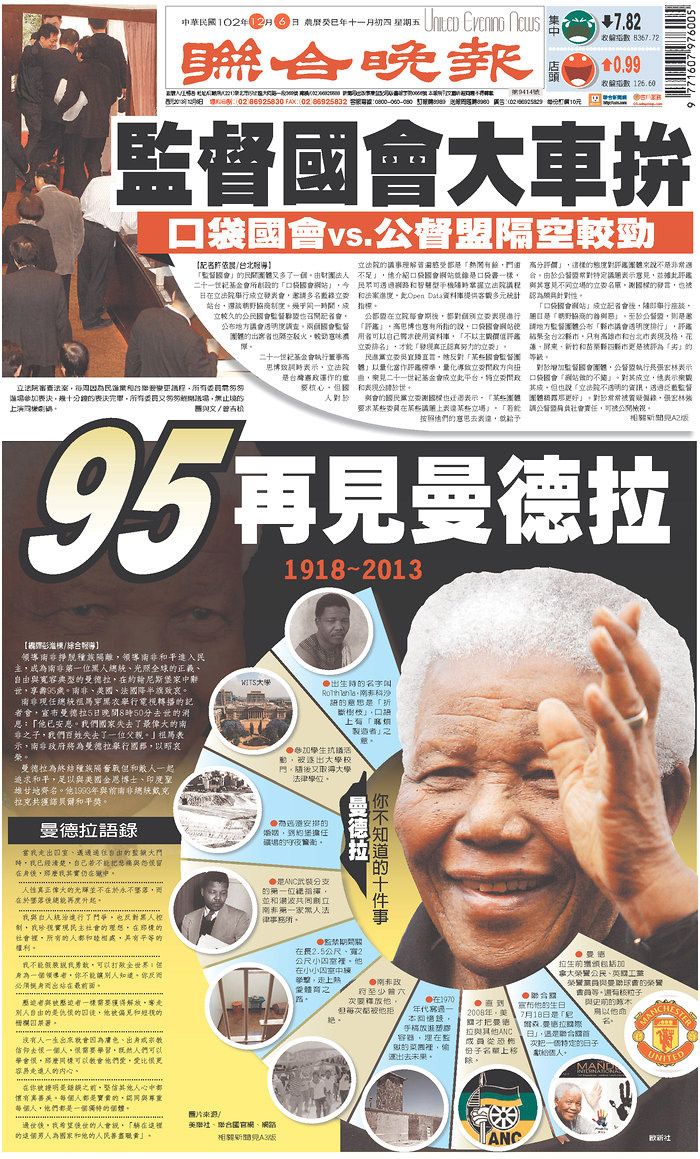 How Newspapers Around the World Remembered Nelson Mandela