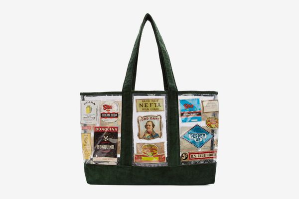 Bode Green Multi Patch Tote