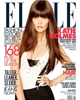 Katie Holmes's <em>Elle</em> cover.