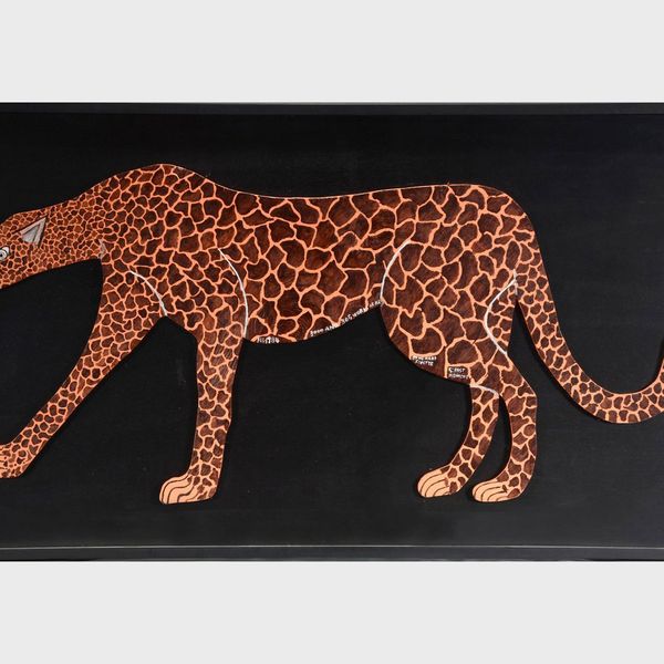 Howard Finster Large Cheetah from Slotin Folk Art