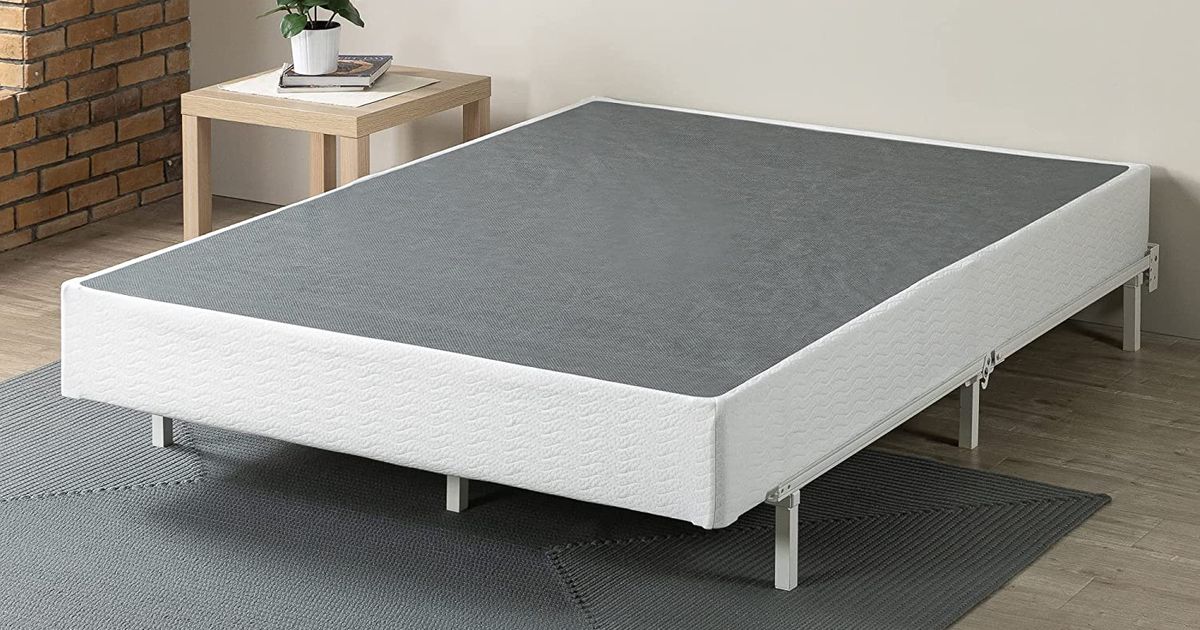 Box Spring 9" in Steel Mattress Bed Foundation Folding Ultra Sturdy Queen Size 