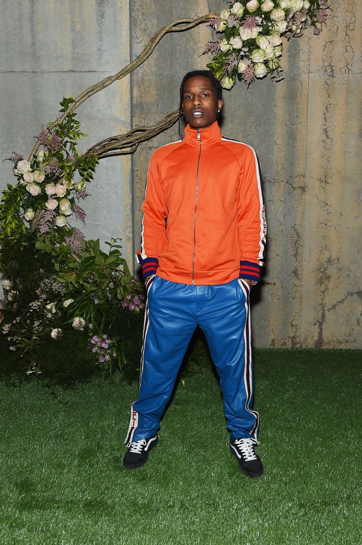 rappers wearing adidas tracksuit