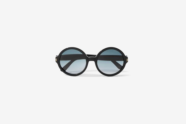 Tom Ford Juliet Round-frame Acetate Sunglasses