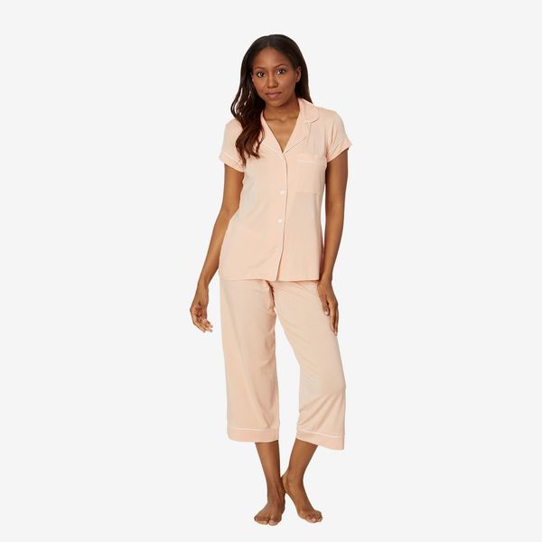 Eberjey Gisele Short Sleeve and Cropped Pant PJ Set