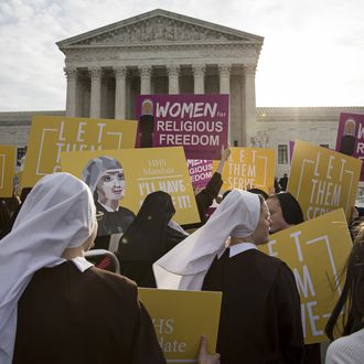 Supreme Court Hears Arguments In The Obamacare Contraception Case