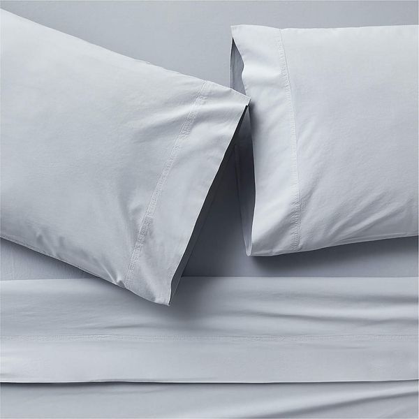 Crate & Barrel Favorite Washed Organic Cotton Sheets - Queen